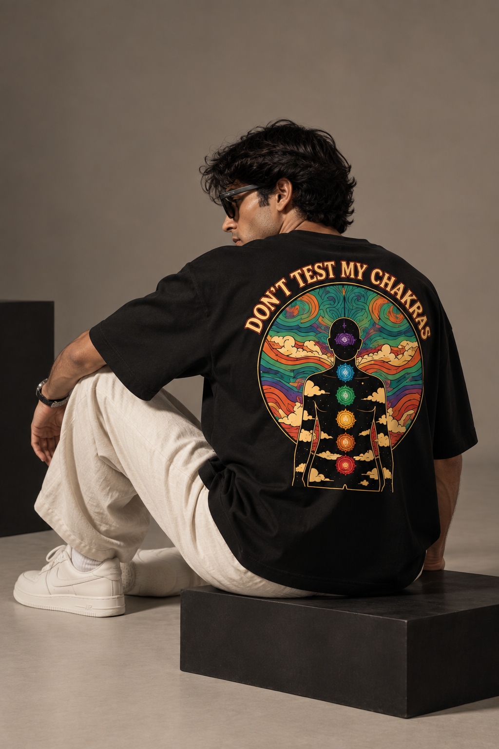 Thorns & Ashes Don’t Test My Chakras Oversized T-Shirt