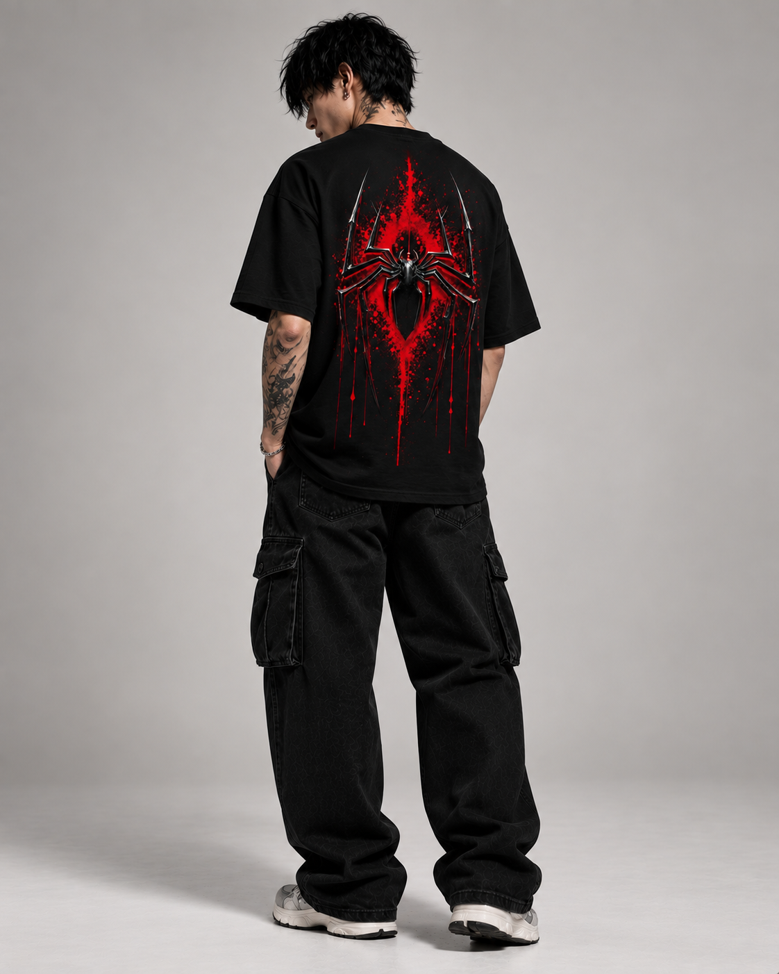 Thorns & Ashes Spider of Shadows Oversized T-Shirt