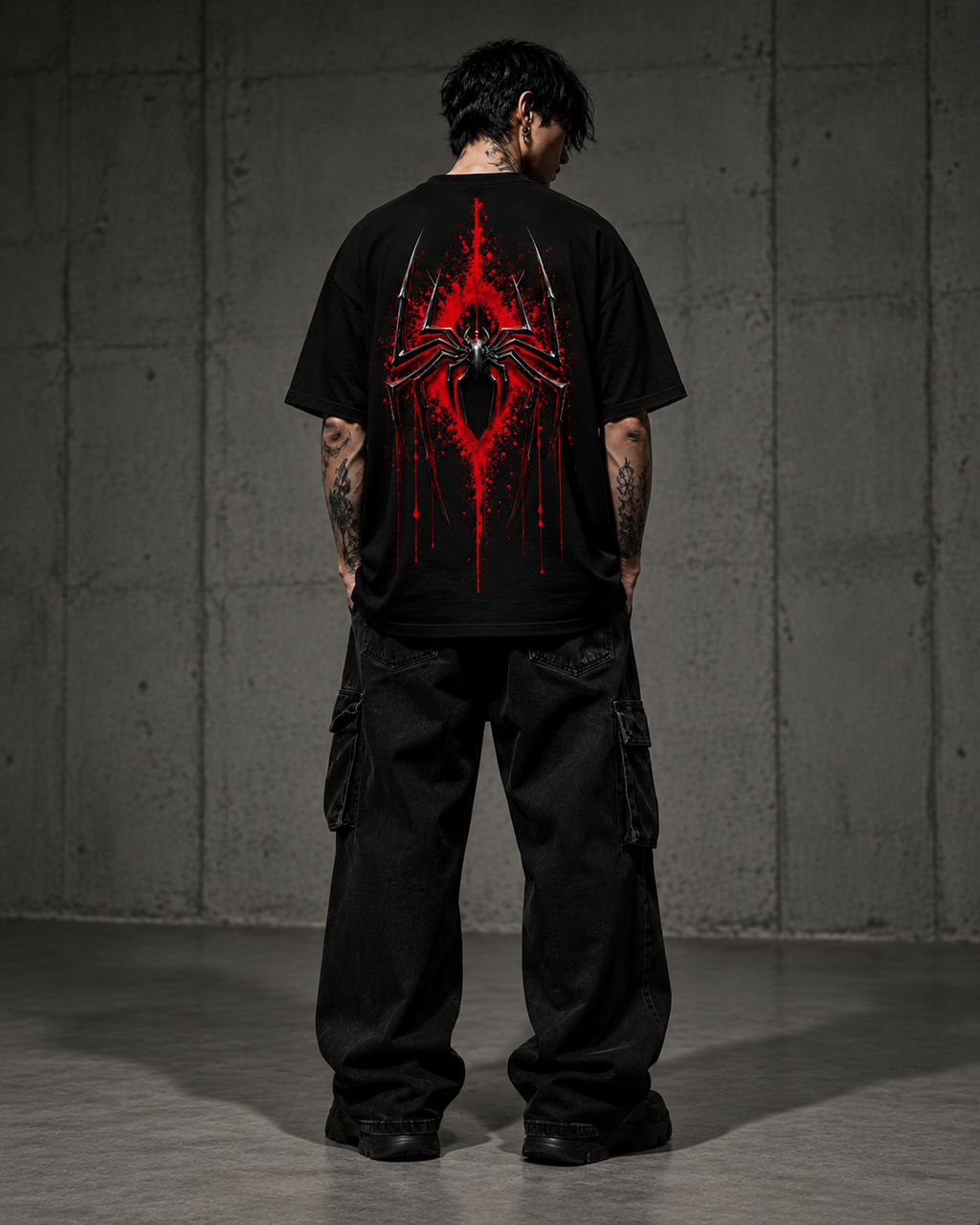 Thorns & Ashes Spider of Shadows Oversized T-Shirt