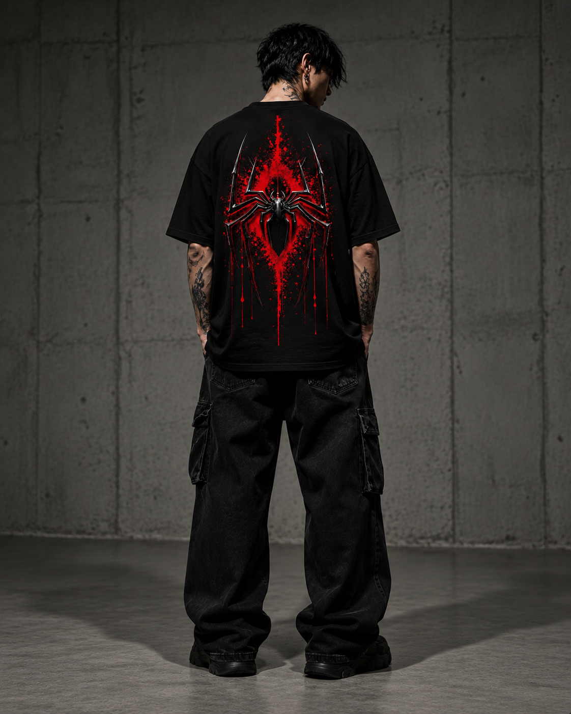Thorns & Ashes Spider of Shadows Oversized T-Shirt