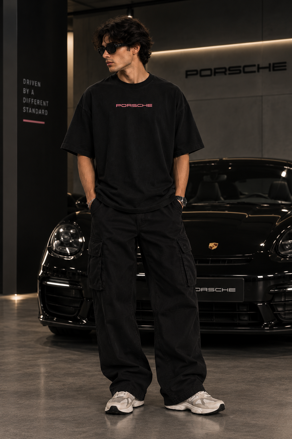Thorns & Ashes; Ashes Porsche Oversized T-Shirt