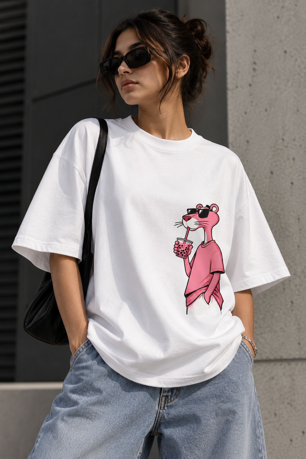 Thorns & Ashes Chill Panther Oversized T-Shirt