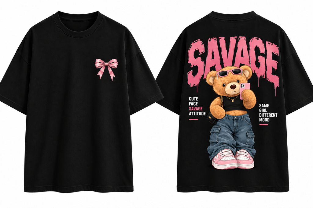 Thorns & Ashes Savage Teddy Oversized T-Shirt