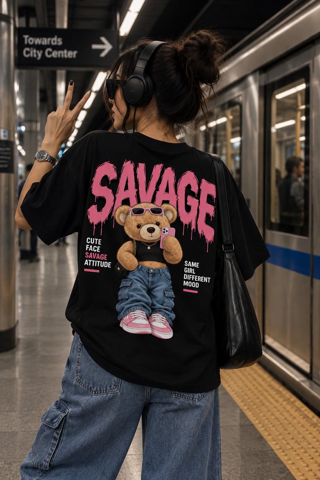 Thorns & Ashes Savage Teddy Oversized T-Shirt