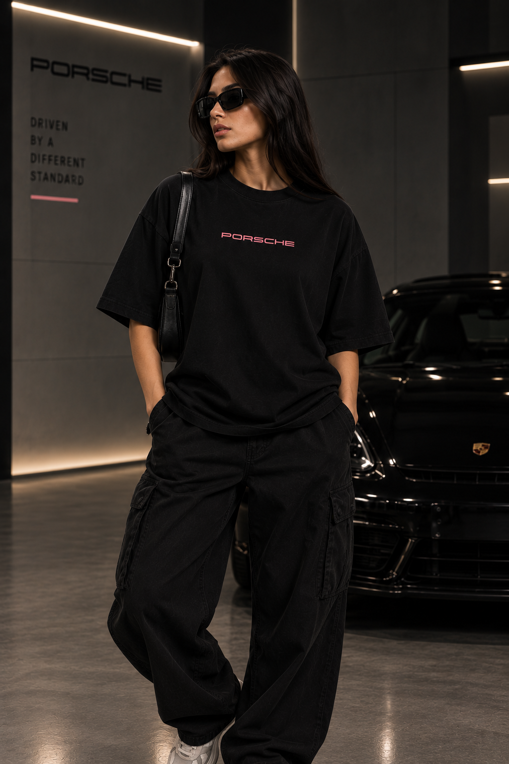 Thorns & Ashes; Ashes Porsche Oversized T-Shirt