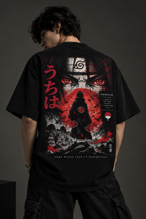 Thorns & Ashes Naruto Itachi Oversized T-Shirt