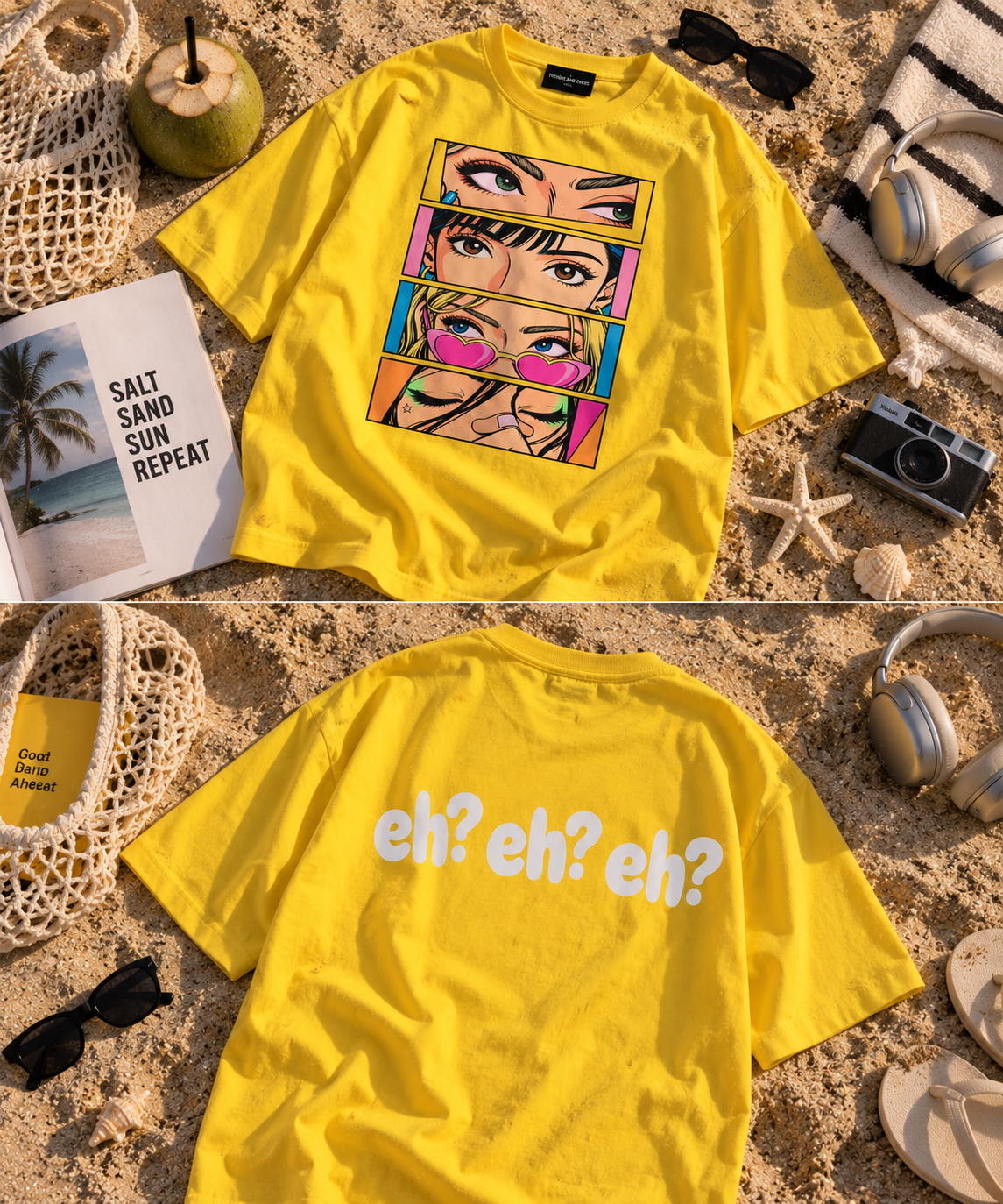 Thorns & Ashes Pop Art Eye Oversized T-Shirt