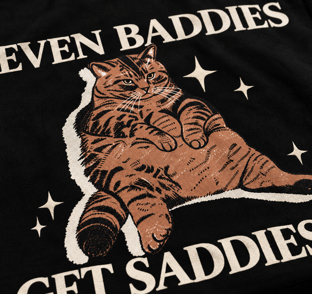 Thorns & Ashes Even Baddies Get Saddies Oversized T-Shirt