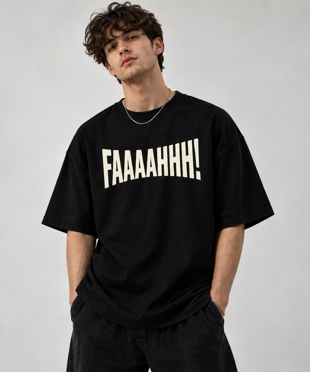 Thorn & Ashes FAAAHHH! Oversized T-Shirt