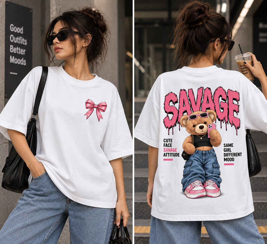 Thorns & Ashes Savage Teddy Oversized T-Shirt