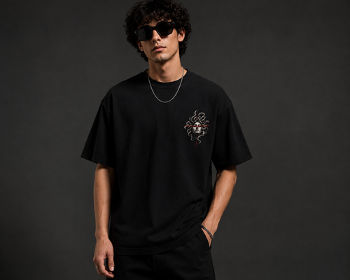 Thorns & Ashes Medusa Graphic Oversized T-Shirt