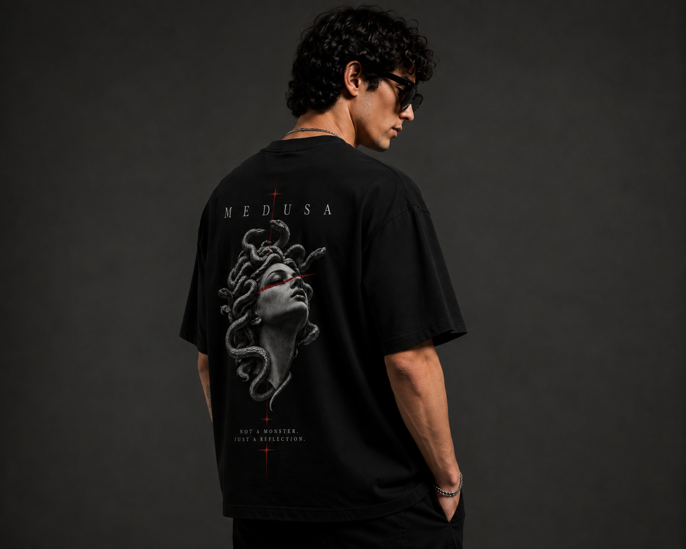 Thorns & Ashes Medusa Graphic Oversized T-Shirt