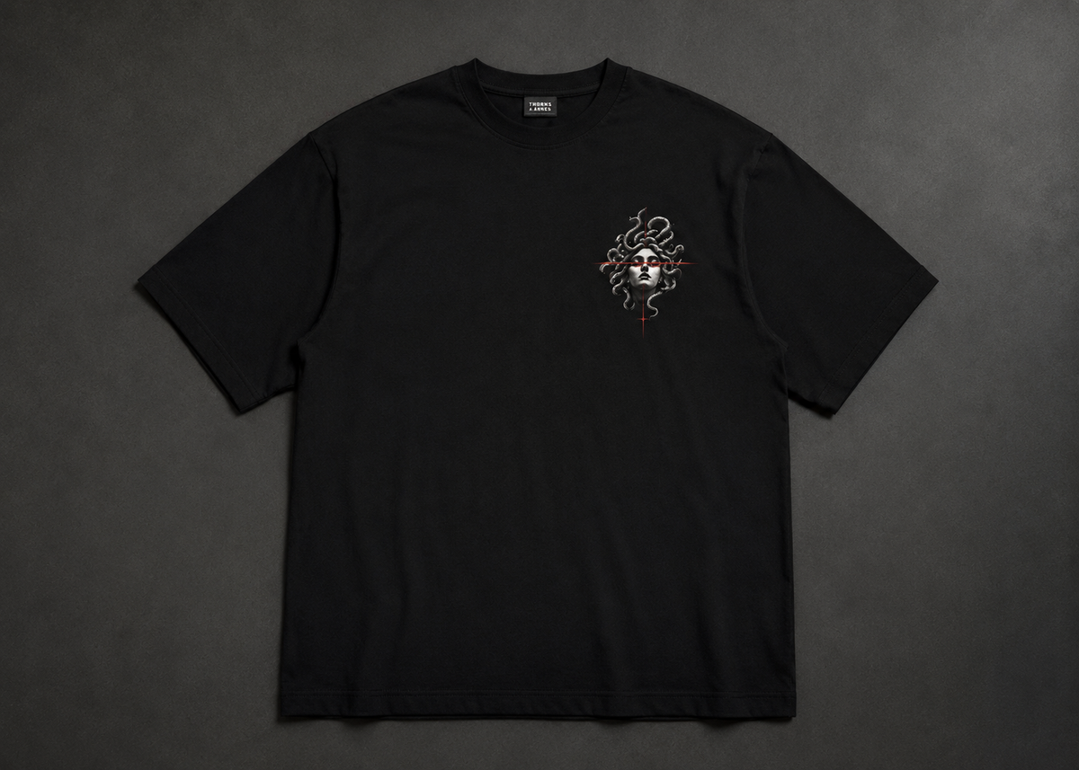 Thorns & Ashes Medusa Graphic Oversized T-Shirt