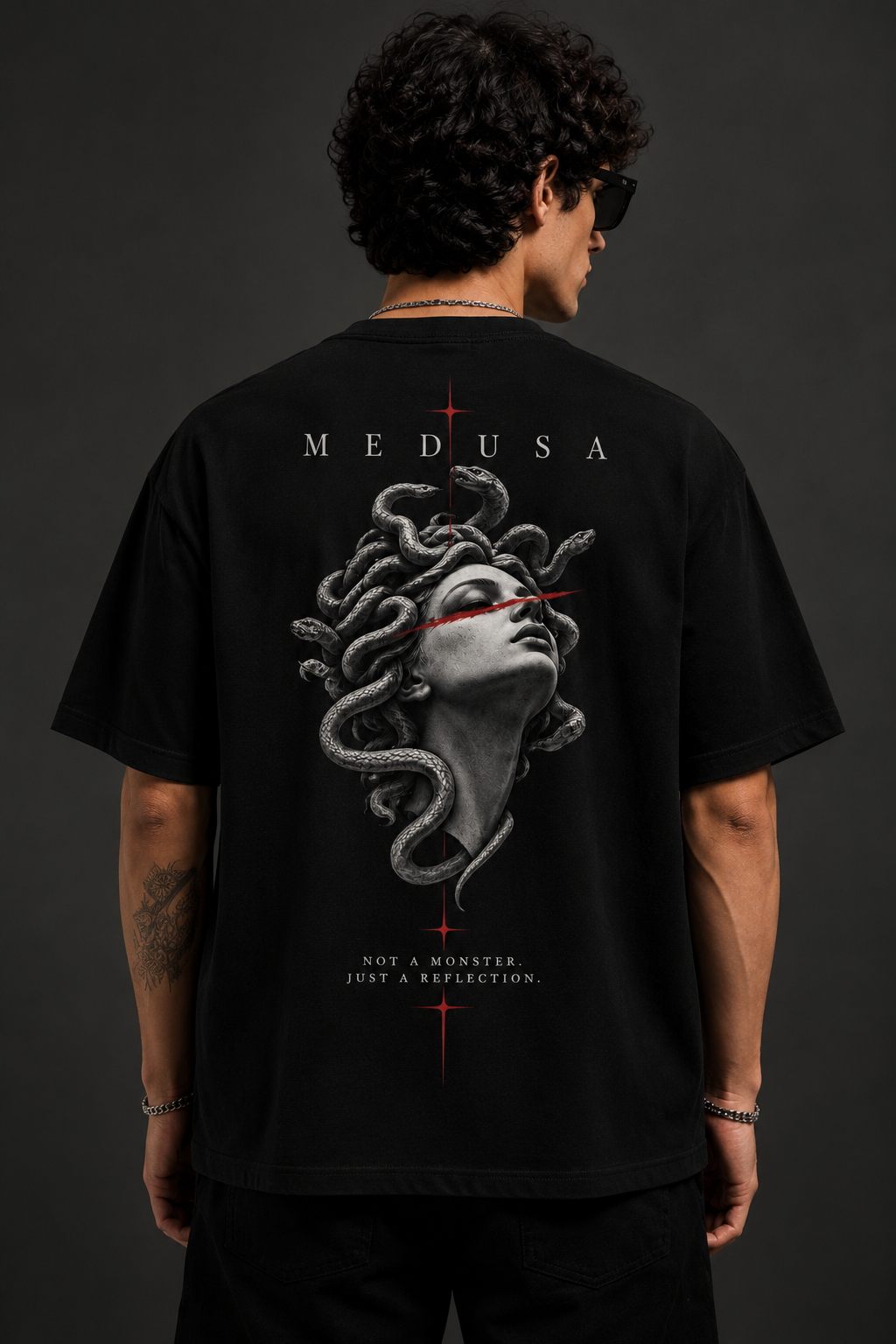 Thorns & Ashes Medusa Graphic Oversized T-Shirt