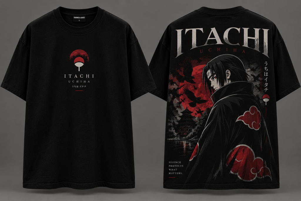Thorns & Ashes Itachi Uchiha Oversized T-Shirt