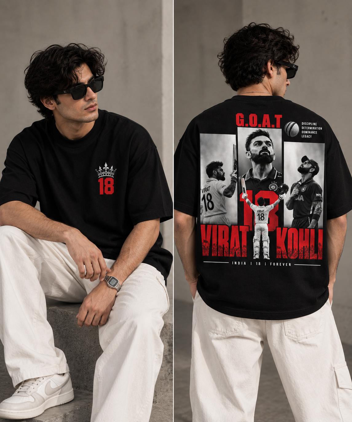Thorns & Ashes G.O.A.T. 18 Oversized T-Shirt
