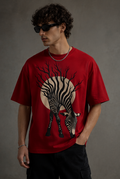 Thorns & Ashes Zebra Print Oversized Tshirt