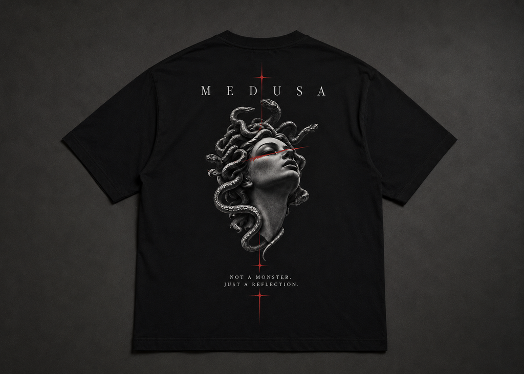Thorns & Ashes Medusa Graphic Oversized T-Shirt