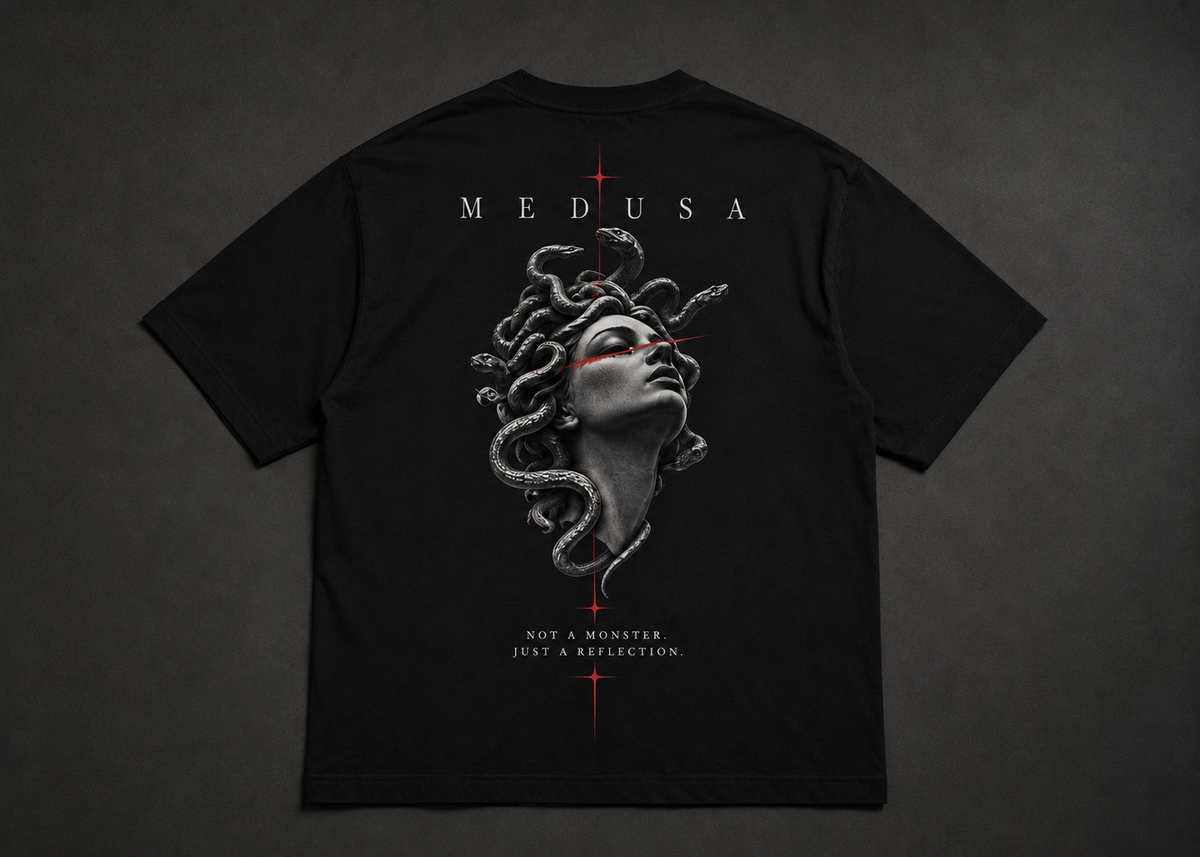 Thorns & Ashes Medusa Graphic Oversized T-Shirt