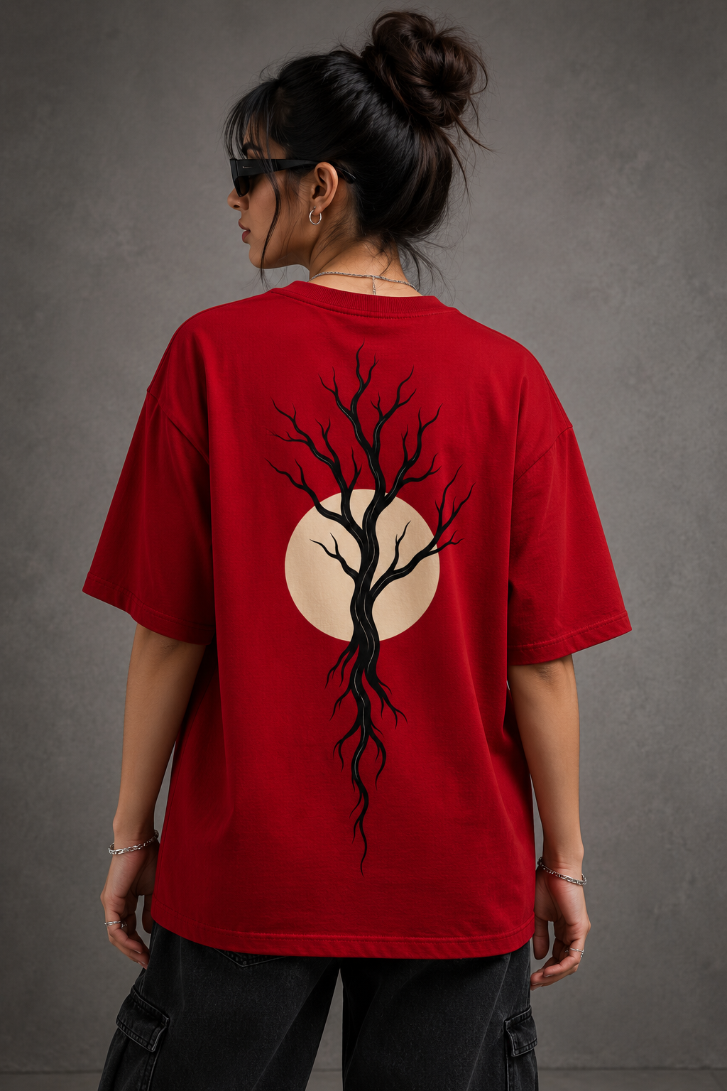 Thorns & Ashes Zebra Print Oversized Tshirt